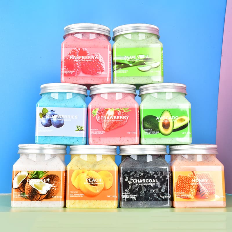 Cross-border Feicaoji Sea Salt Body Scrub Exfoliating Salt Body Scrub 500g