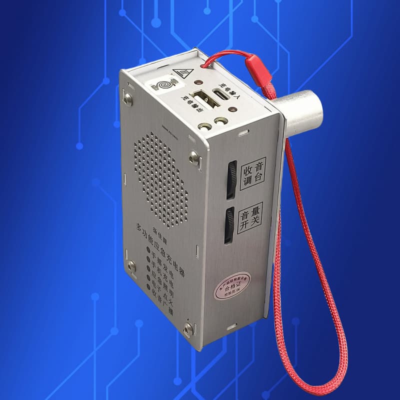 Hand-Crank Generator with Radio, USB Charging, Electronic Igniter, Lighting, Stress Relief Toy, Emergency Charger Portable