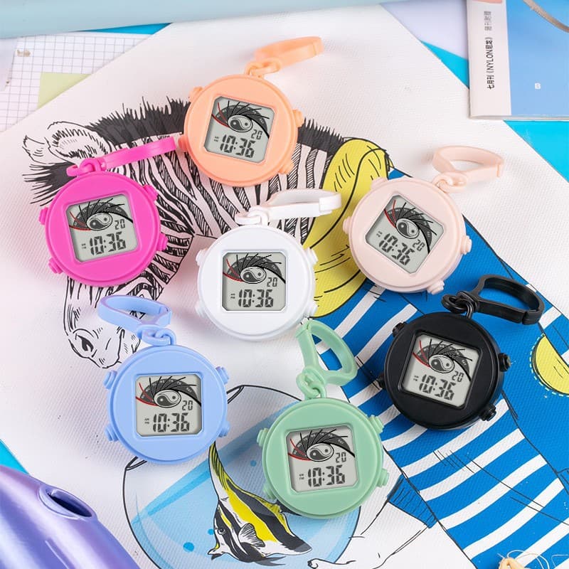 Miniature timer pocket watch for exams, student luminous watch, small pocket watch, competition stopwatch, live broadcast timer