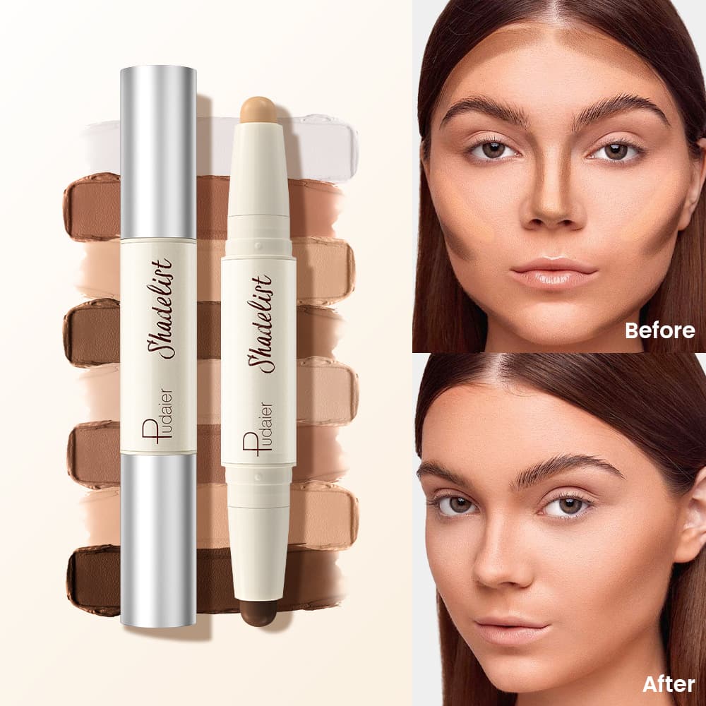 Amazon Pudaier double-ended contouring stick natural contouring concealer contouring pen makeup wholesale