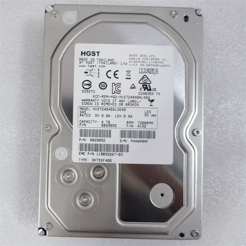 HGST Hitachi 4TB, 3TB SAS server hard drives, 4T 3.5-inch 7.2K, not for desktop or surveillance
