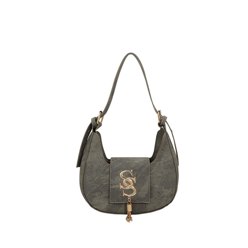 Fashion Crescent Fringe Shoulder Bag Women's Bag 2026 Summer New Casual Versatile Commute Underarm Small Bag