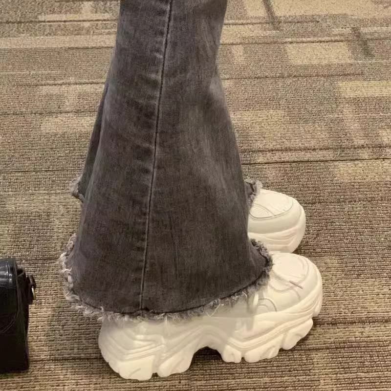 Trendy Dad Sneakers Height-Increasing Shoes 2026 Spring/Summer New Versatile White Chunky Platform Sports Shoes for Women