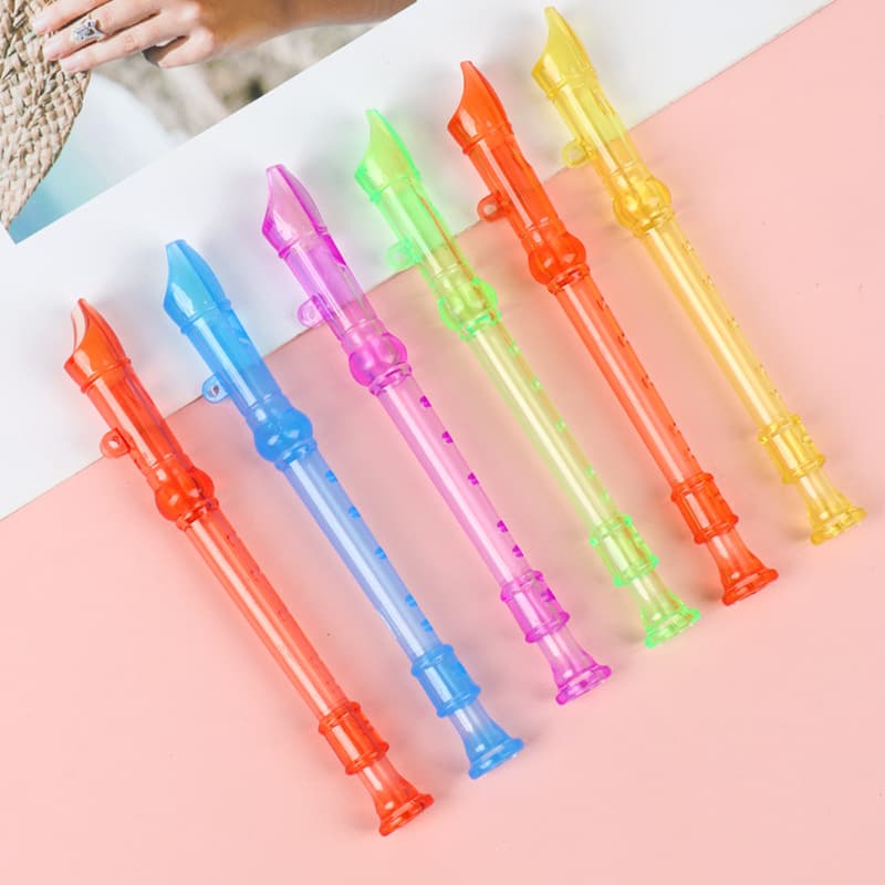 Children's 6-Hole Mini Recorder Creative Baby Early Education Music Transparent Small Flute Beginner Instrument Student Wind Instrument
