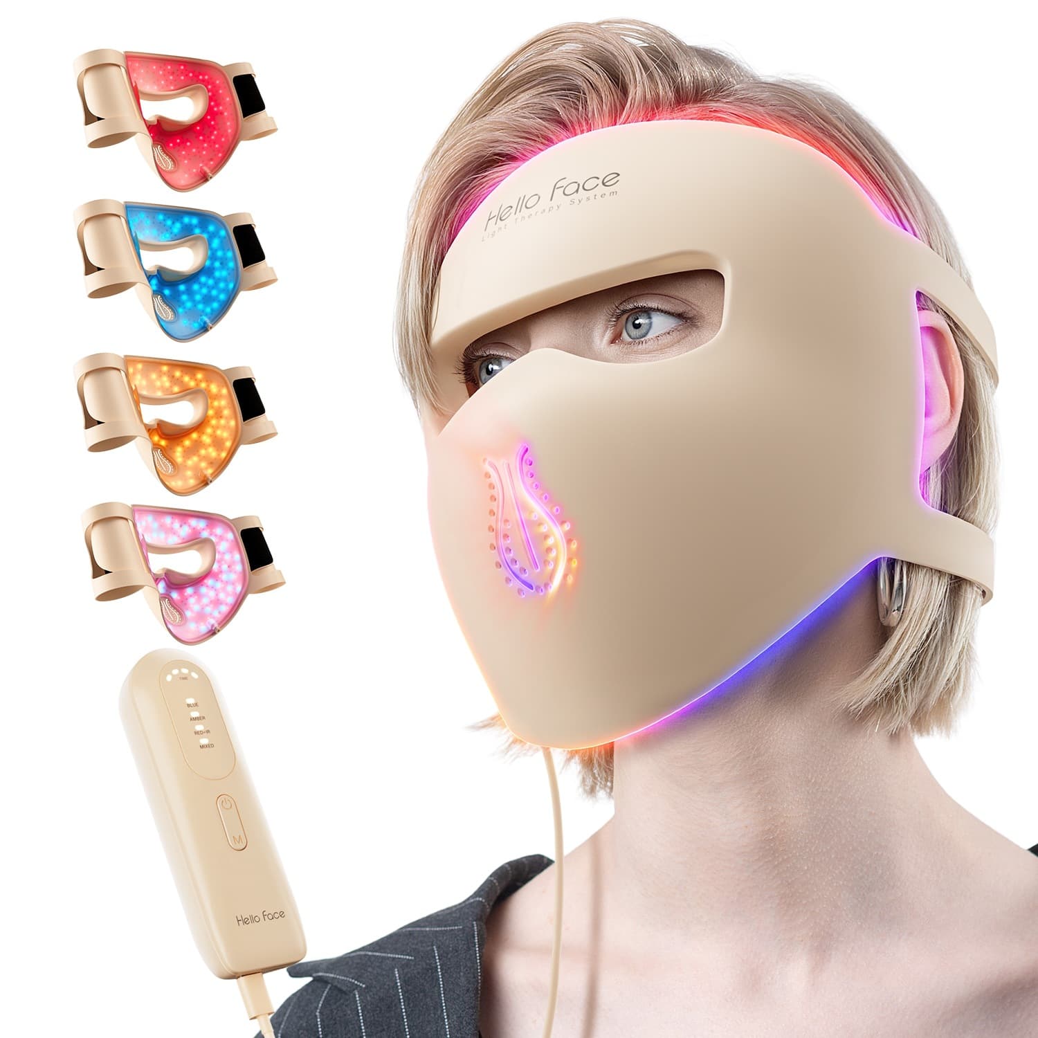 Drop Shipping Hello Face M500S Beauty Mask M300 Light Energy Mask L6 Photon Mask
