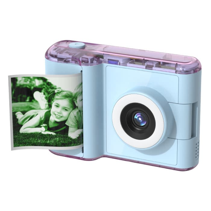 Cross-border Children's Mini Instant Print Camera with Selfie Mode, Color Photo Output, Kids Camera