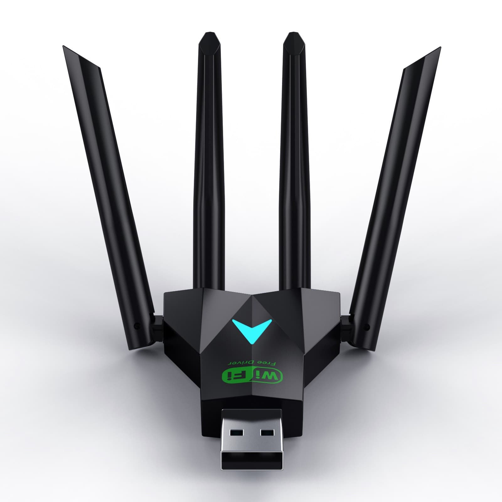 Wireless Network Card 5G Desktop Laptop USB WiFi Receiver Driver-Free 1300Mbps Dual Band