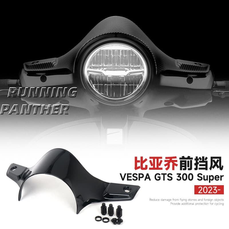 Crossover Motorcycle Accessories Windshield Wind Deflector Fairing for Byggio Vespa GTS 300