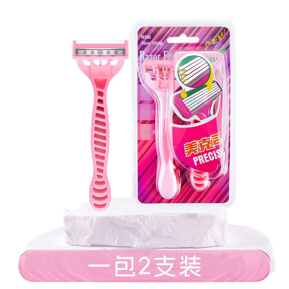 Women's Manual Hair Removal Knife for Underarm and Leg Hair All-Purpose Portable Travel Razor Depilator
