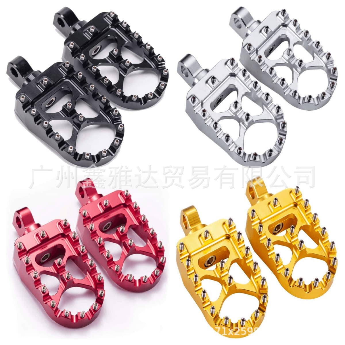 Motorcycle Accessories Modification Anti-Slip CNC Aluminum Foot Pegs for Harley 883 1200