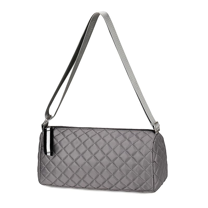 Trendy Plaid Embroidered Single-Shoulder Mini Bag Crossbody Bag for Women Small Crossbody Bag Round Barrel Bag Pillow Bag Factory Wholesale