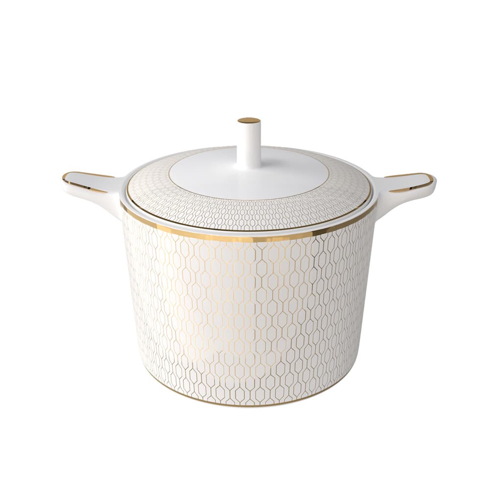 Golden honeycomb European-style gold-plated ceramic coffee cup and saucer set, bone china afternoon tea cup, coffee sugar bowl, teapot gift box