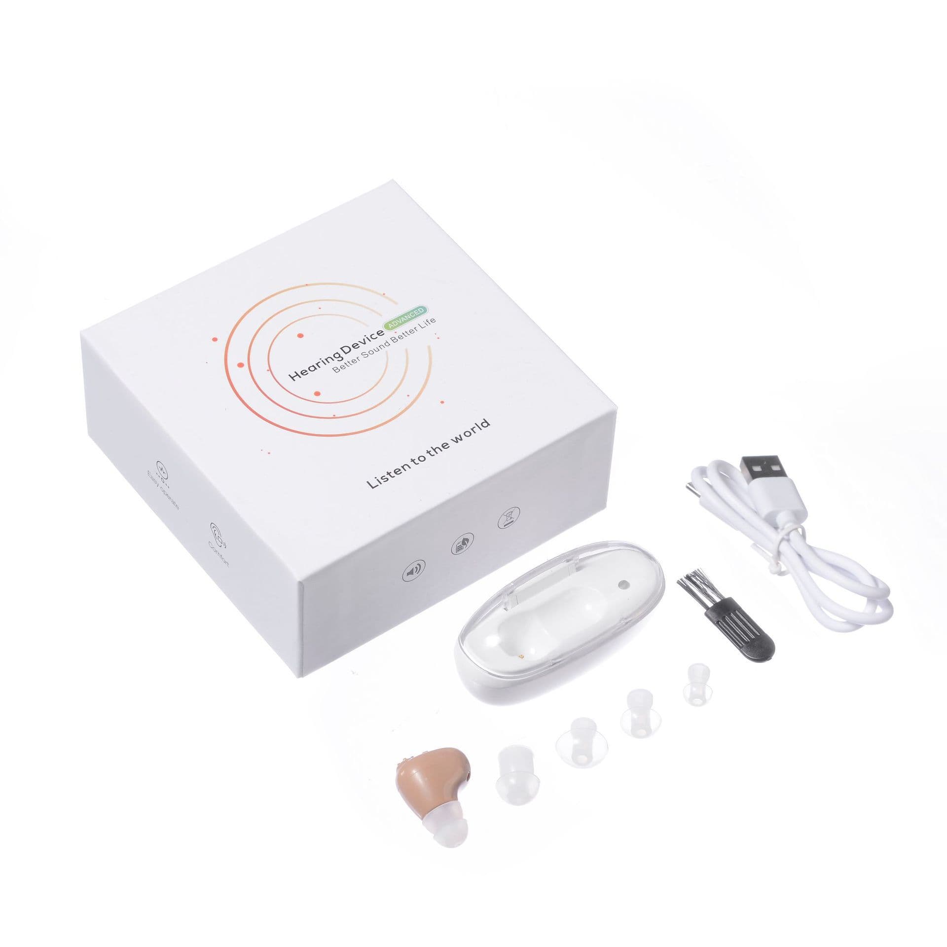 12X Cross-Border 2022 Hearing Aid Rechargeable In-Ear Behind-the-Ear Hearing Amplifier Wireless Headset for Seniors