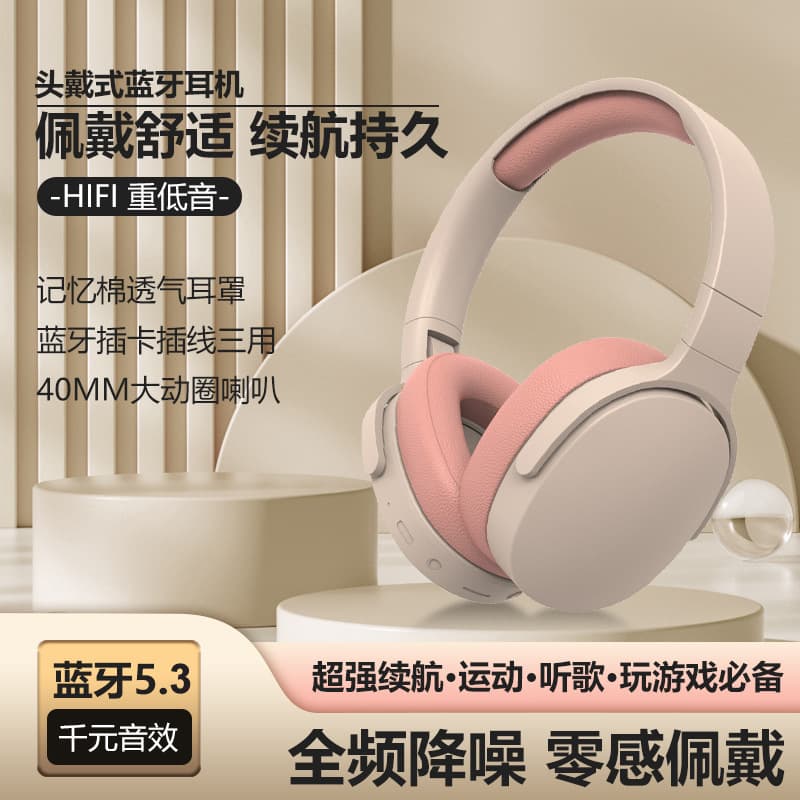 Cross-border hot model P2961 wireless Bluetooth headset, noise reduction mobile phone headset, all-in-ear, long battery life