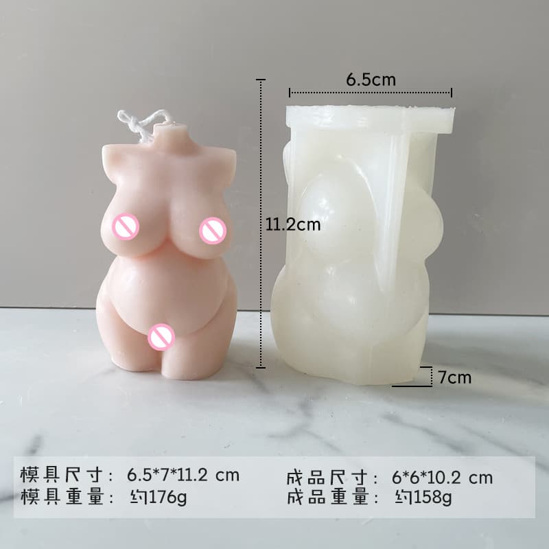 Female Swimsuit Body Silicone Candle Mold DIY Aromatherapy Epoxy Resin Plaster Candle Holder Ornament Body Mold In Stock