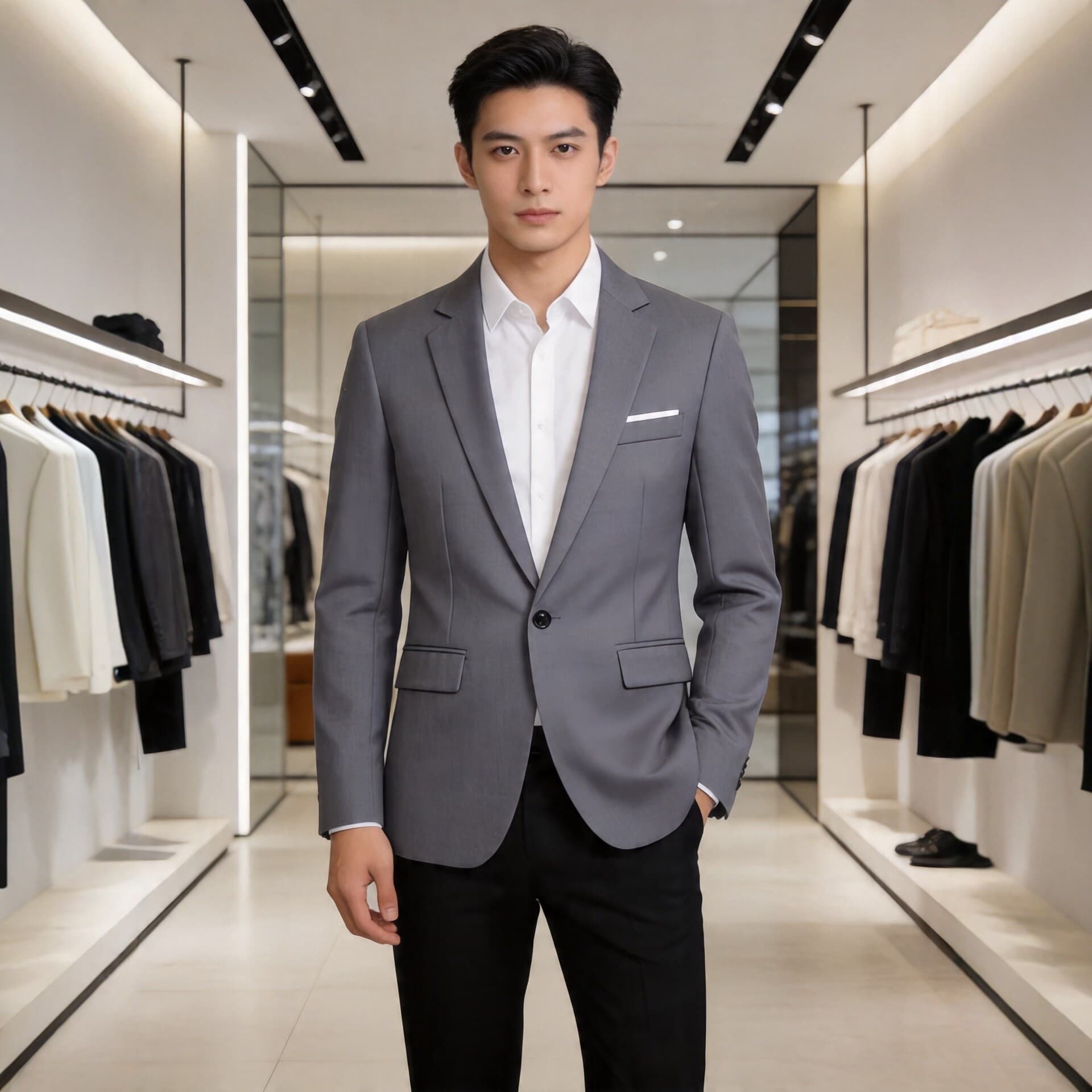 Suit New Men's Slim Business Casual Suit Jacket Light Luxury Single Casual Suit Commuting Formal Wear Wholesale