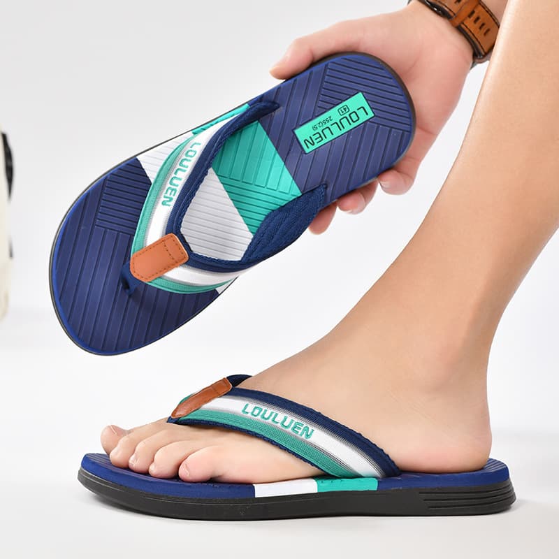 Summer New Men's Flip Flops Anti-slip Outdoor Beach Sandals, Wholesale European and American Sandals