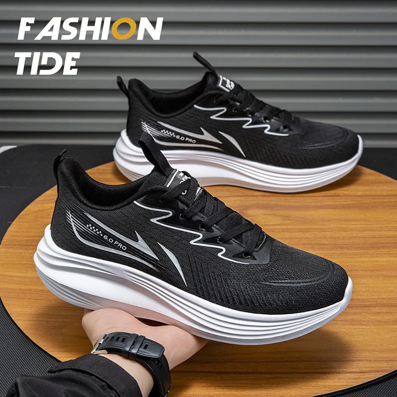 New Men's Casual Shoes Lightweight Breathable Running Shoes Travel Shoes Soft Sole Shock-Absorbing Athletic Men's Shoes Wholesale