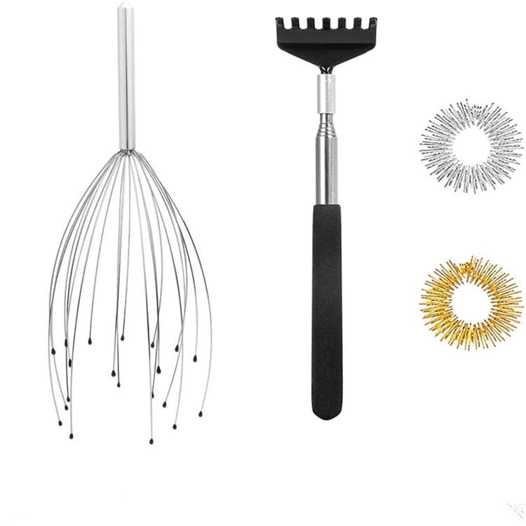 Factory Direct Back Scratcher 28-Claw Stainless Steel Head Massage Claw 24 Octopus Massager 20-Claw Massage Grab