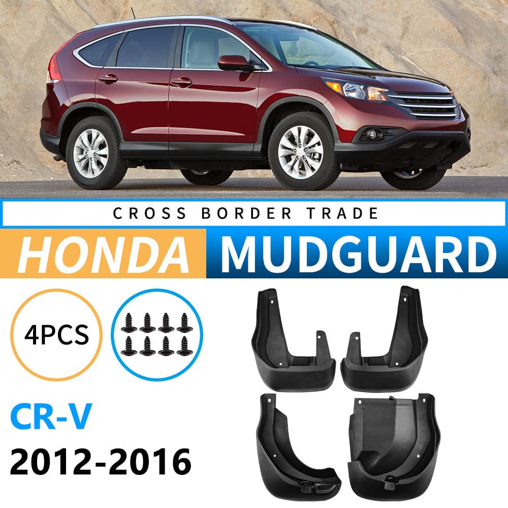 Aiwollde Mudguard for Honda CRV 2012-2016 Car Tire Modification Soft Mudguard Tile Black PP Plastic Special Vehicle Dedicated