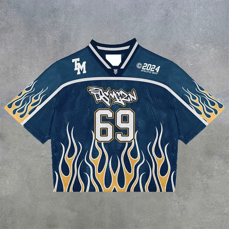 Cross-border 3D Digital Print TK Europe and America Hot Selling Men's T-Shirt Oversized Retro Fashion Casual Sportswear
