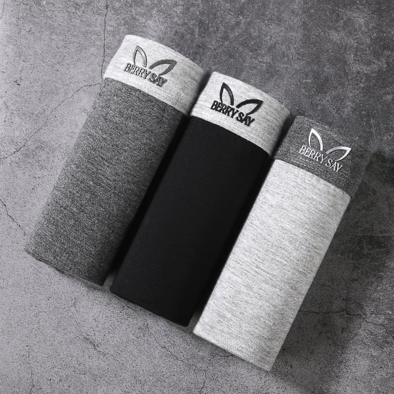 Genuine graphene antibacterial modal underwear men's boxer briefs four-season thin boxer shorts three-pack