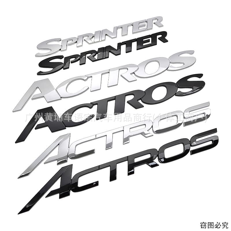 Decals for Mercedes-Benz Truck ACTROS Rear Badge SPRINTER Door Badge Front and Rear Letter Emblems