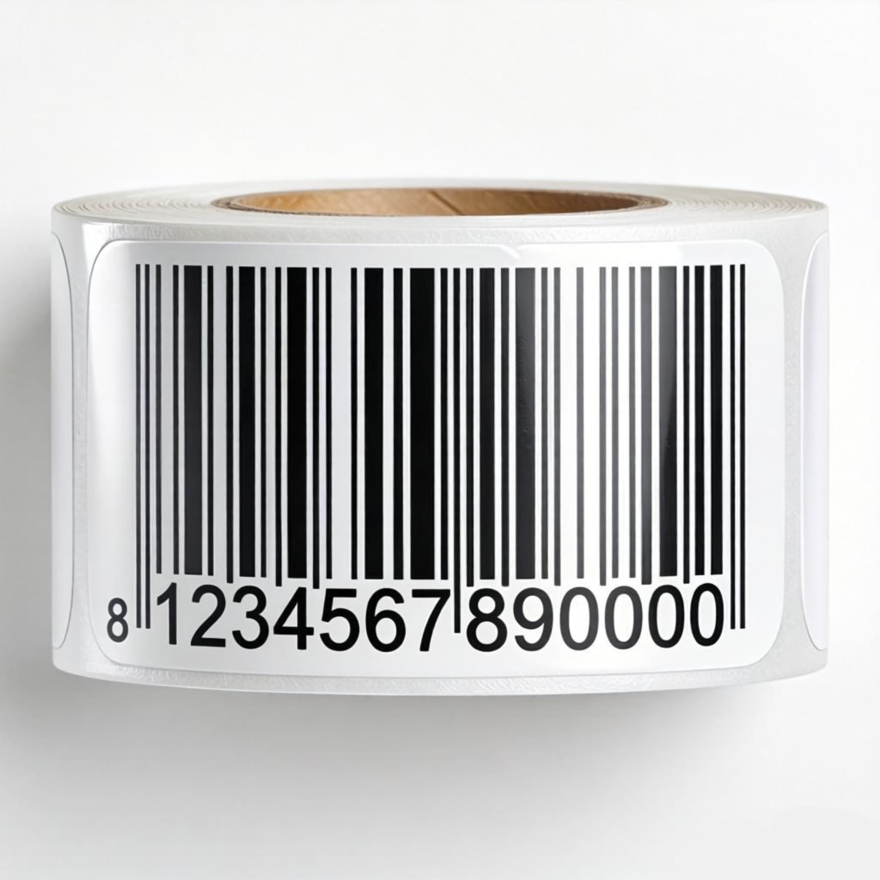 Variable Barcode Serial Number Sticker One Code Per Item Continuous Numbered Coated Paper Custom Adhesive Label