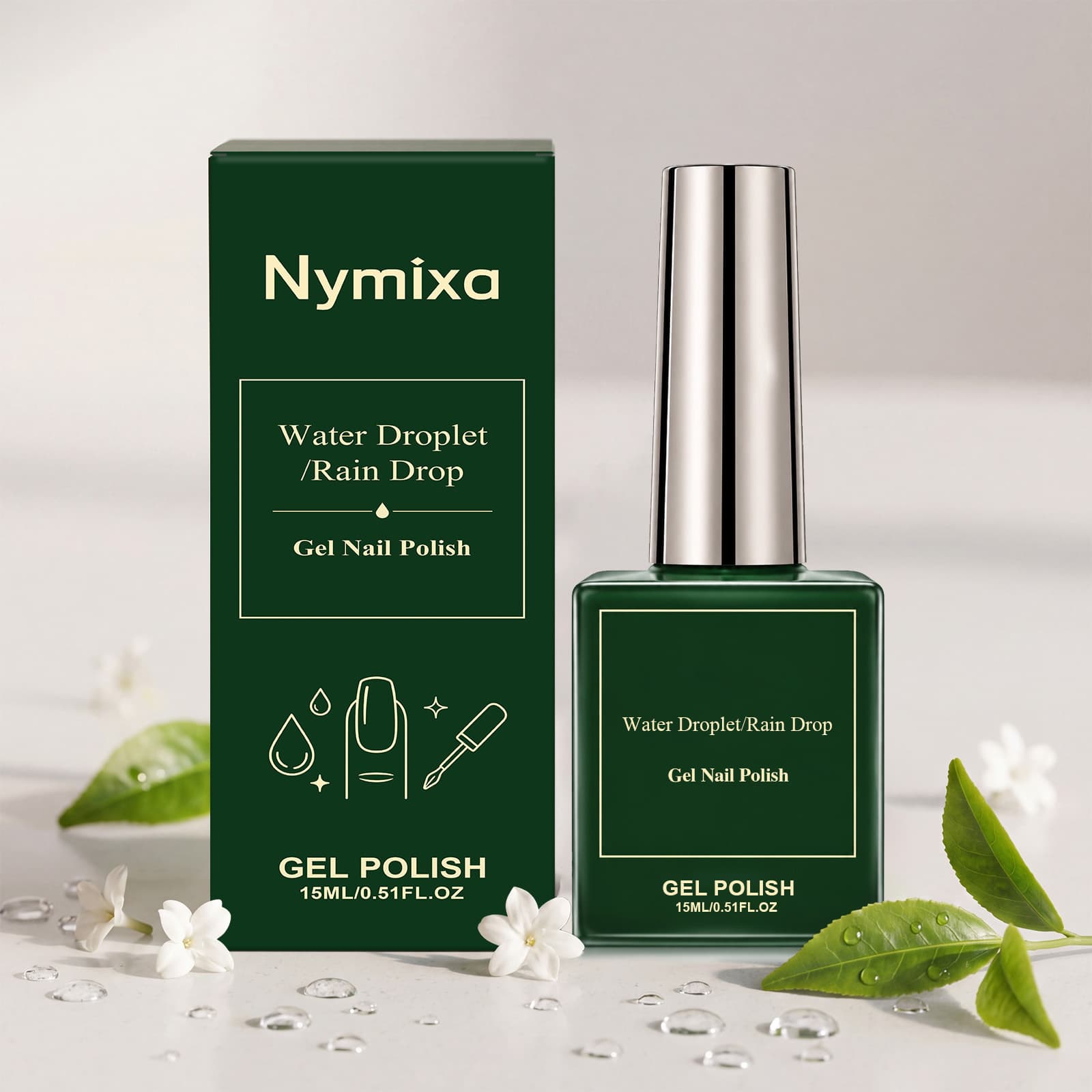 Nymixa Water Drop Gel Nail Polish - Easily Create 3D Water Droplet Nail Art Decoration Creative Nail Tool