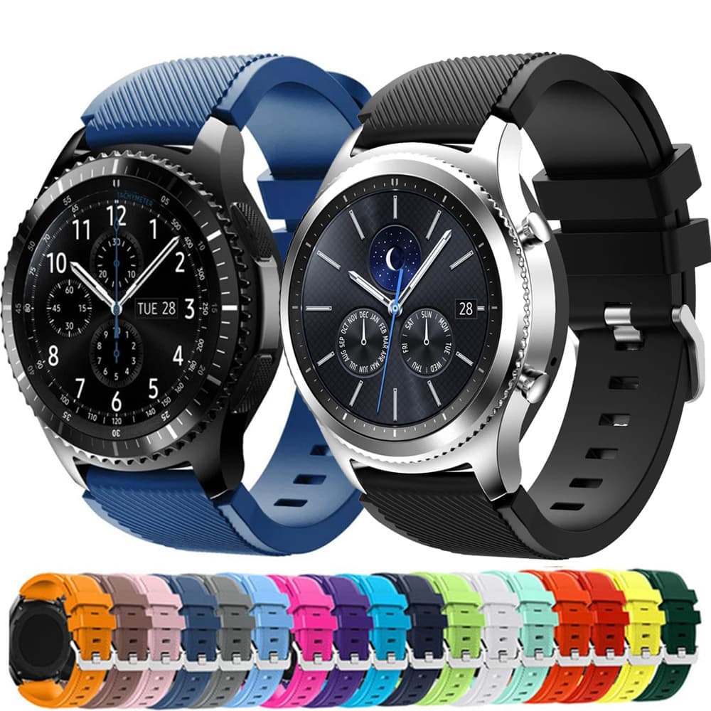For Samsung Gear S3 Silicone Strap Galaxy Watch 3 45mm Wristband 18 Color Wholesale in stock