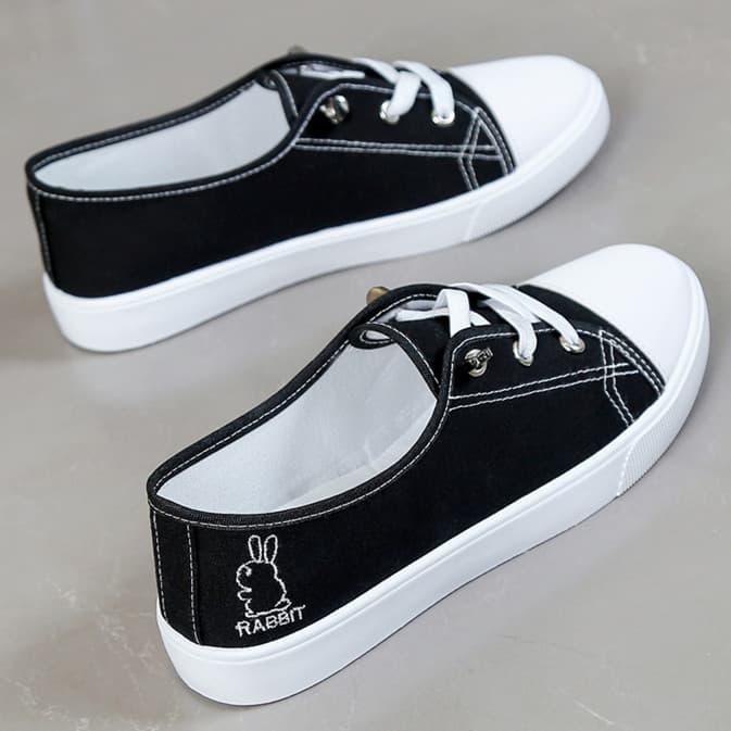 Hot-selling cross-border large-size canvas shoes for women 2026 new style casual white sneakers spring leisure cloth shoes