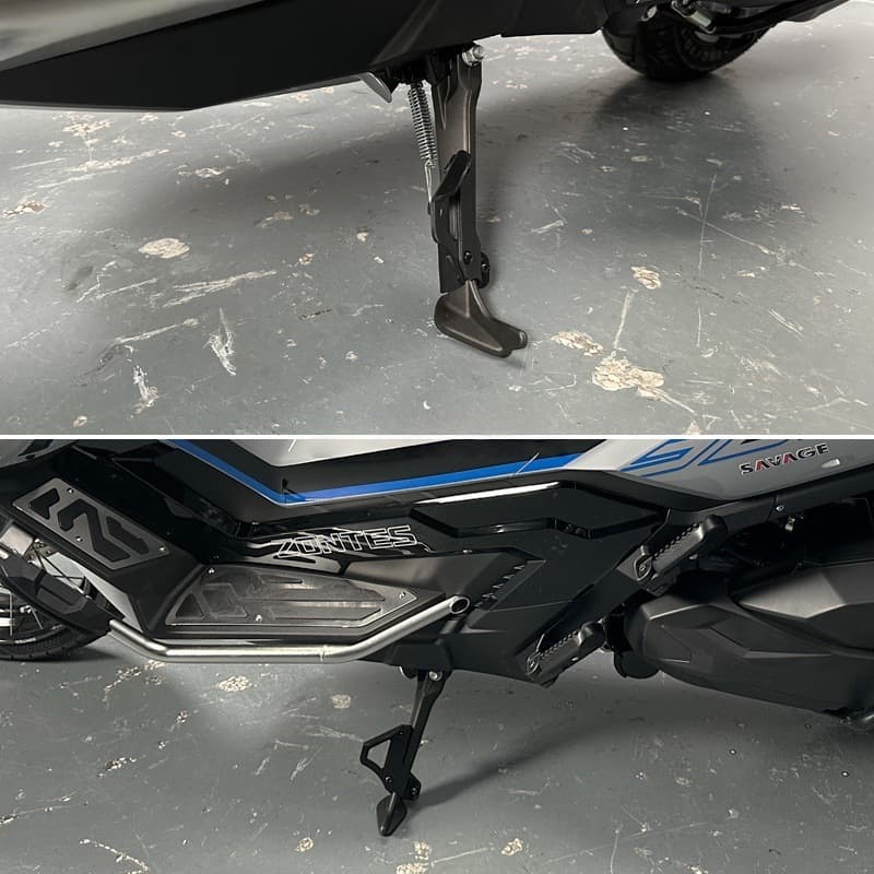 Compatible with Zontes 368G Modified Parts Side Stand Helper Single Side Stand Foot Support Side Bracket Adjustable Foot Stabilizer Side Frame
