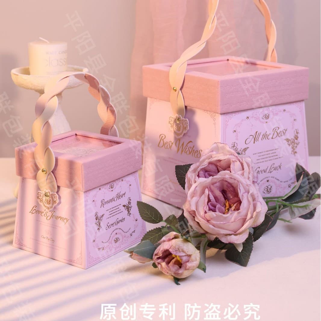 Wedding Candy Packaging with Lavender Aroma Gift Box, French Castle Gold Foil Finished Empty Box, Birthday Gift for Bridesmaids, Return Gift
