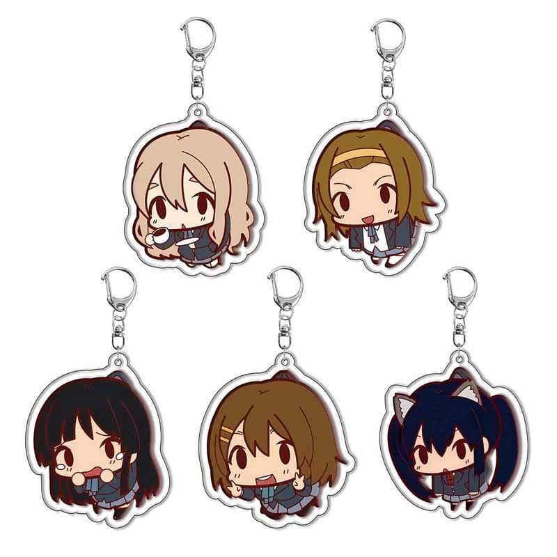 K-On! Hirasawa Yui Akiyama Mio Acrylic Keychain Pendant Anime Merchandise Cross-Border In-Stock Dropshipping