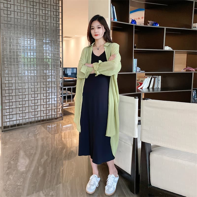 Factory source: Modal long tank dress, base dress, women's maternity dress, loose plus-size trendy dress