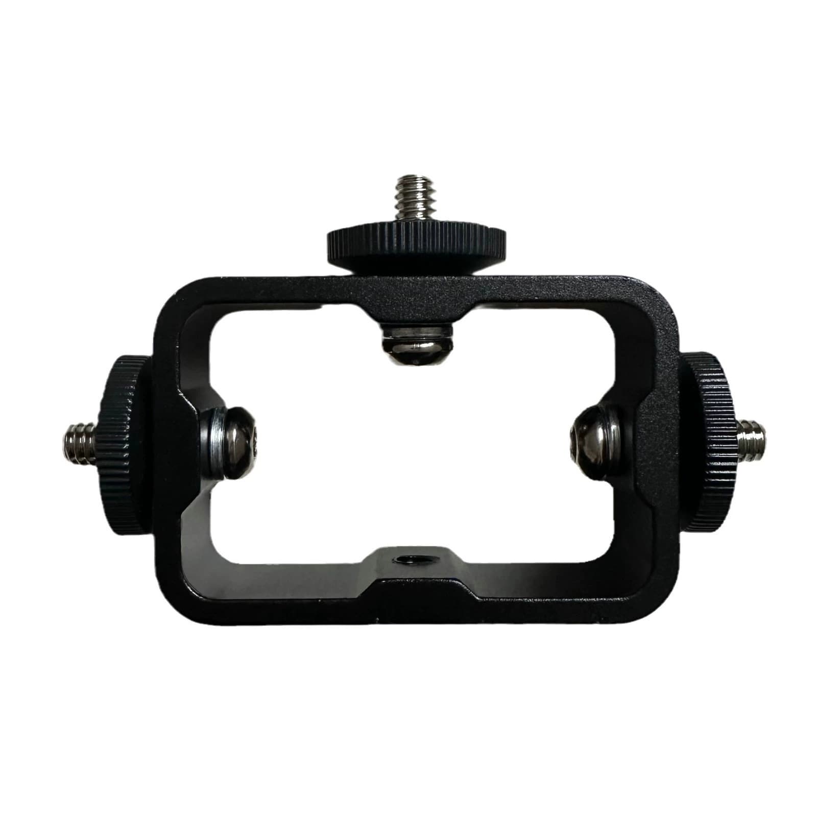 Metal Triple Mount Stand for Multi-Device Setup, Expandable Phone Photography and Live Streaming Tripod