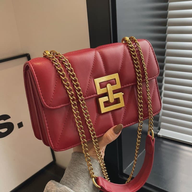 Women's Bag New Fashion Shoulder Bag Trendy Small Square Bag Quilted Winter Chic