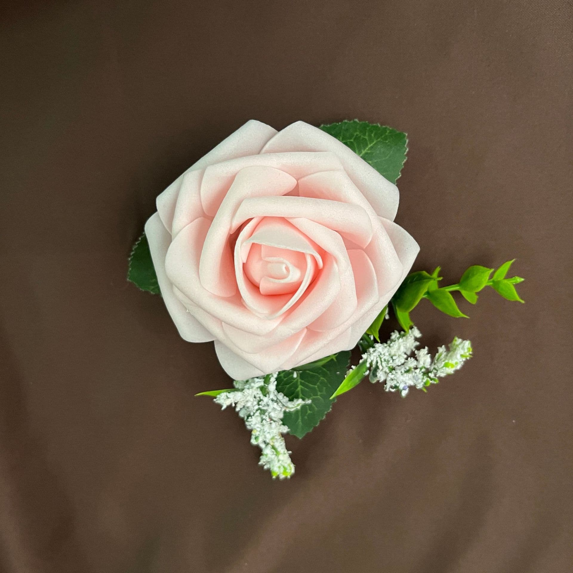 Cross-border PE Rose Corsage Korean Fresh Wedding Groom Bride Lapel Flower Banquet Wedding Photo Shoot Artificial