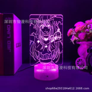 Anime Oshi no Ko Hoshino Ai USB Night Light Figure Peripheral Otaku Scene Ornament Birthday Gift