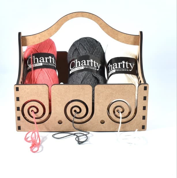 New Cross-Border Wooden Craft Yarn Dispenser Crochet Storage Yarn Organizer Home Decor