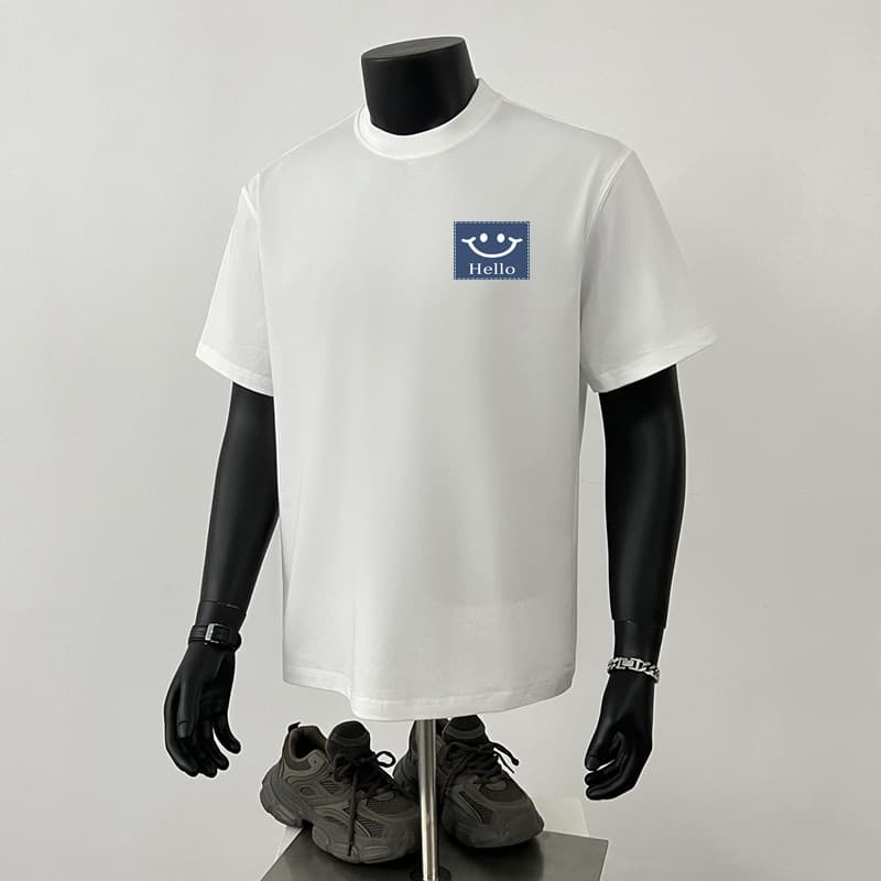 100% Cotton Versatile Short Sleeve T-Shirt for Men 2025 New Summer Trendy Streetwear Loose Fit Top Ins Style