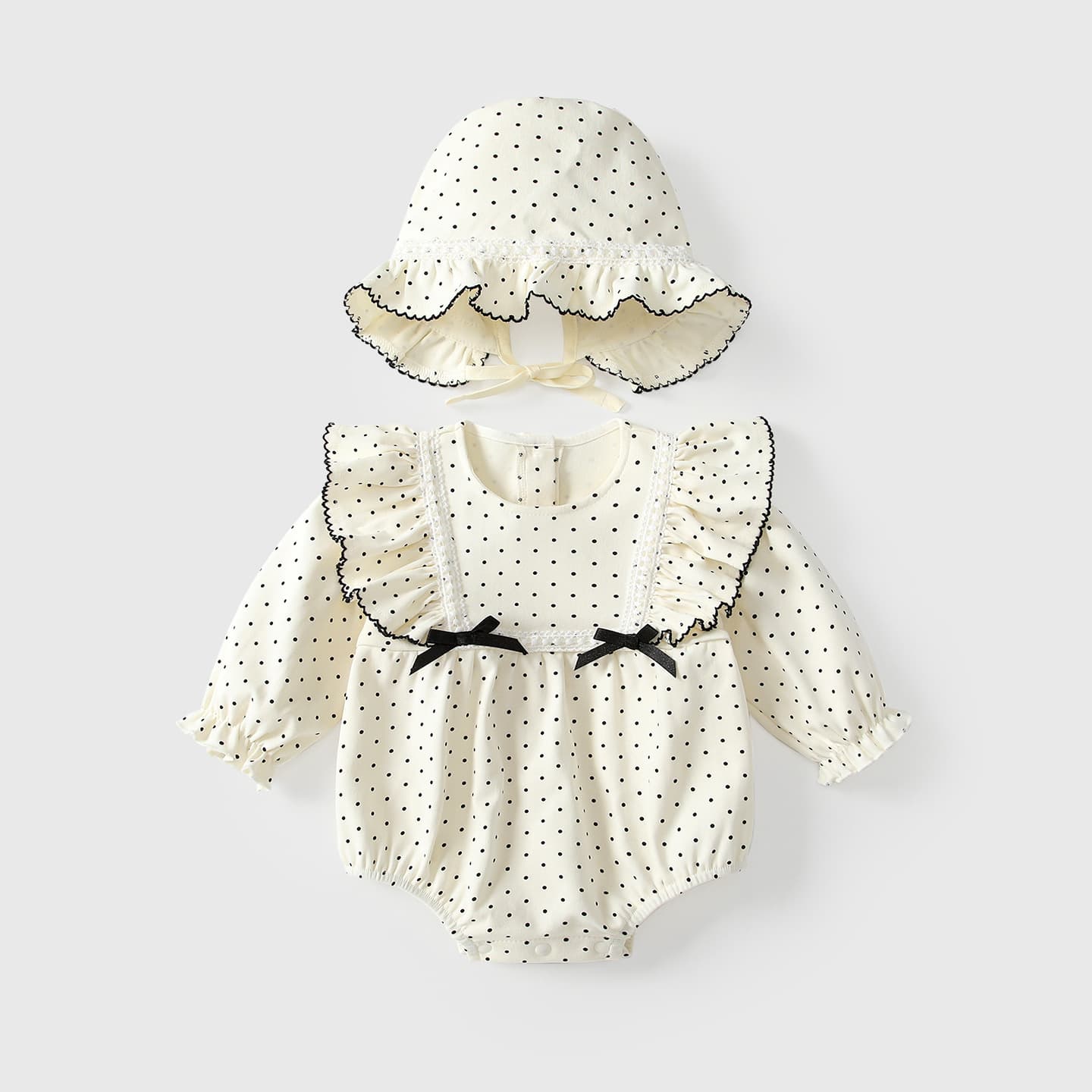 Baby Clothes Spring Autumn 2026 Newborn Bodysuit Polka Dot Long Sleeve A-Class Infant Cute Romper