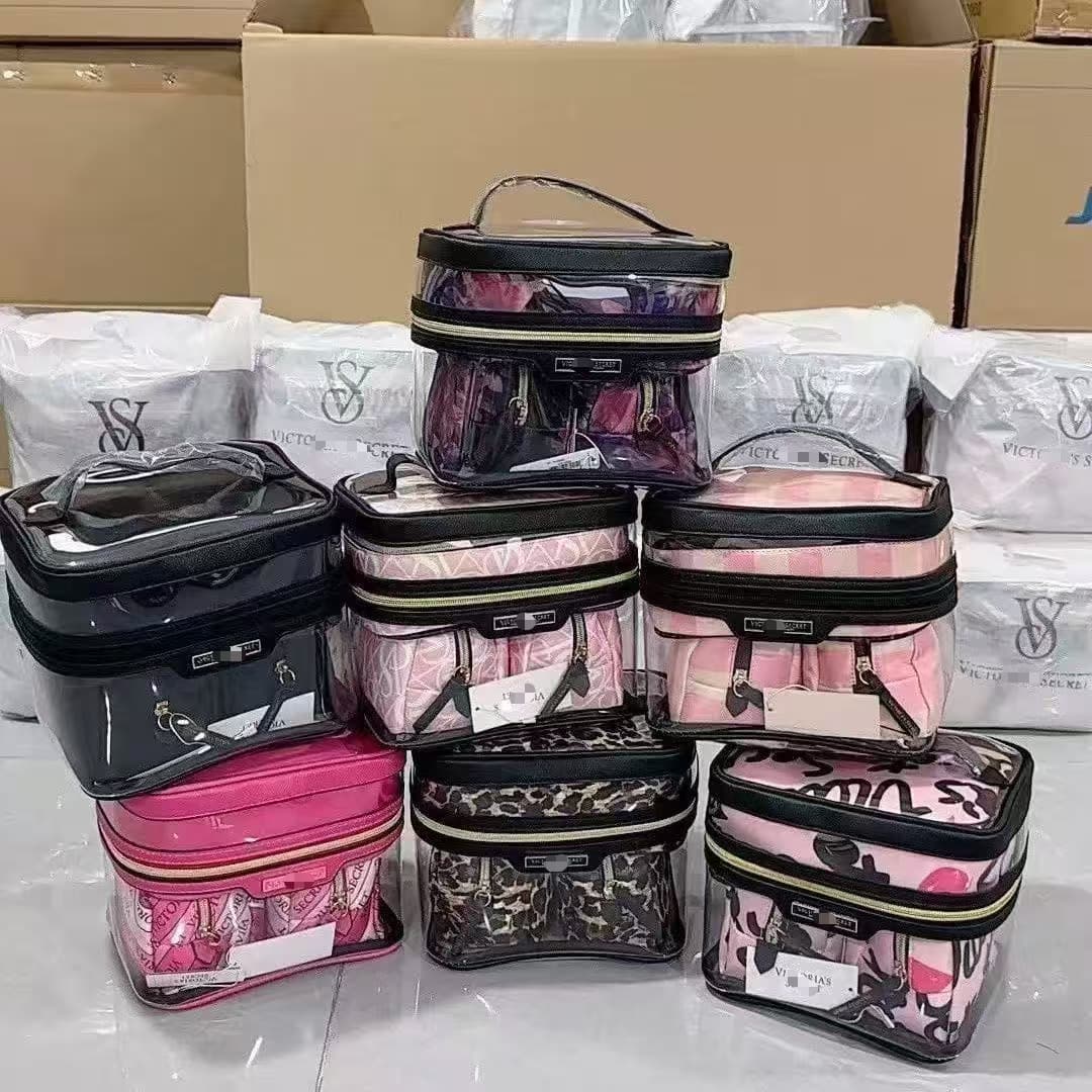 Summer New Vs Bag, New Waterproof Toiletry Travel Zipper Storage Bag, Makeup Bag Set, Portable Toiletry Bag