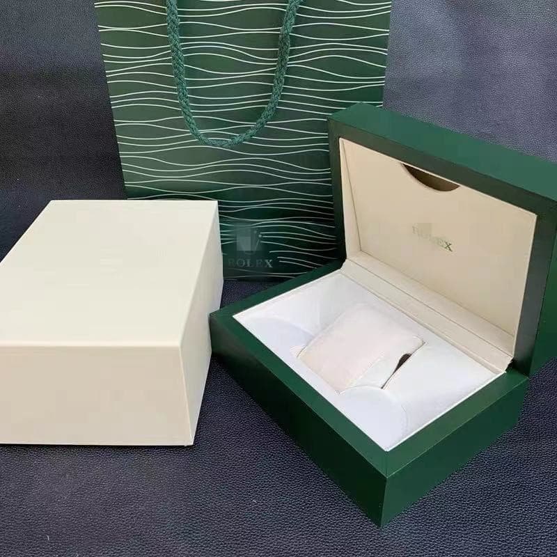 Watch Box for Rolex, Green Submariner and Black Submariner Watch Packaging Box, Wave Pattern Gift Packaging