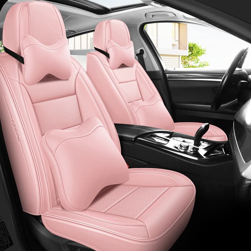 2022 New Car Seat Cushions, All-Season Full-Wrap Nappa Leather Seat Pads, Universal Fit for 5-Seat Cars
