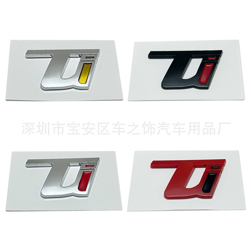 Ti badge for Alfa Romeo Giulia Stelvio Veloce modified TI letter emblem