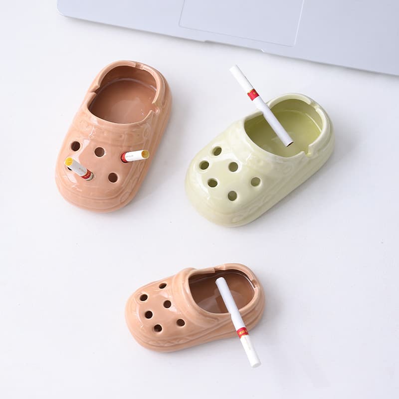 Ceramic Crocs Ashtray Home Indoor Office Desk Viral Amazon Cute Ashtray
