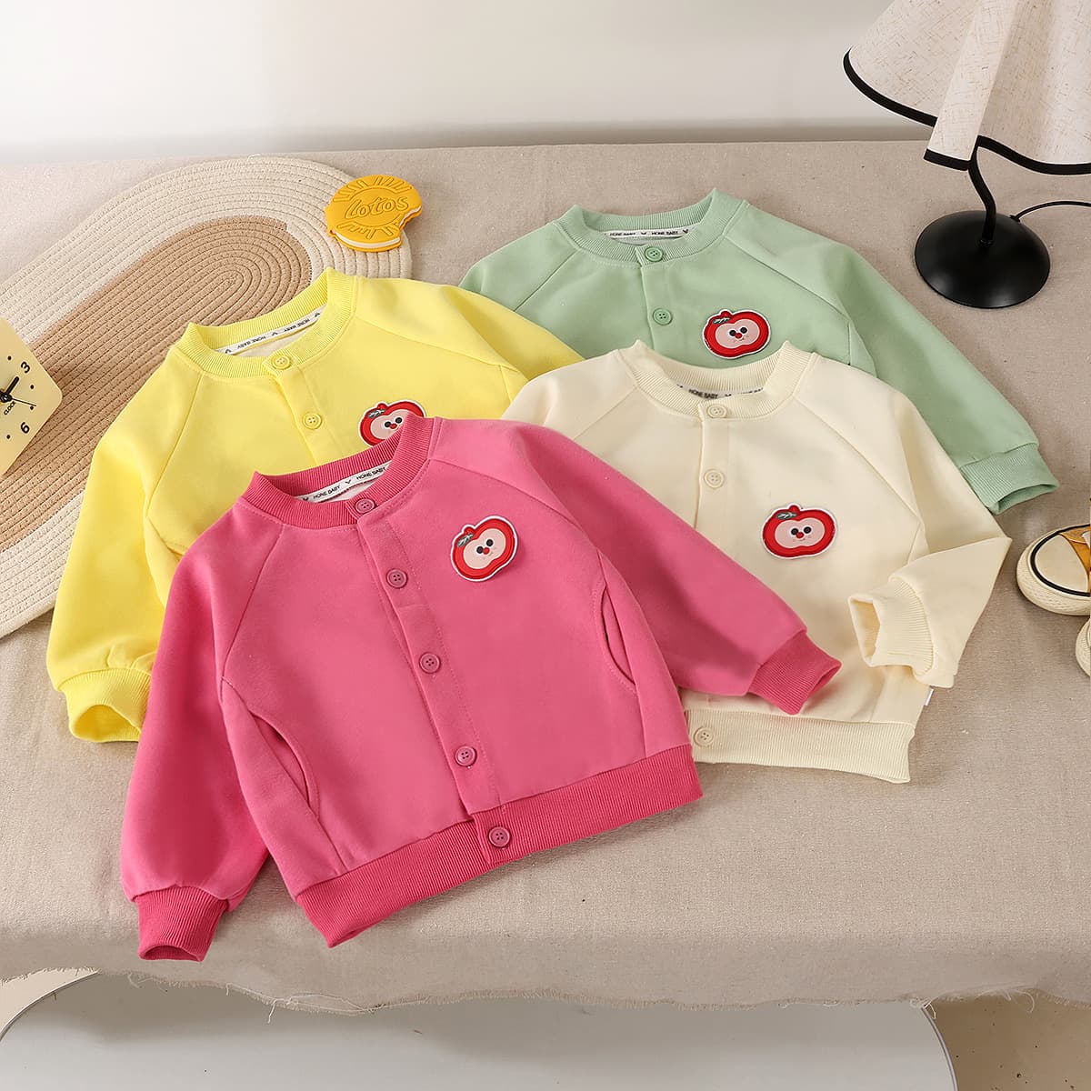 Boys and Girls Jacket Early Autumn 2026 New Style Bright Color Kids Baseball Jacket