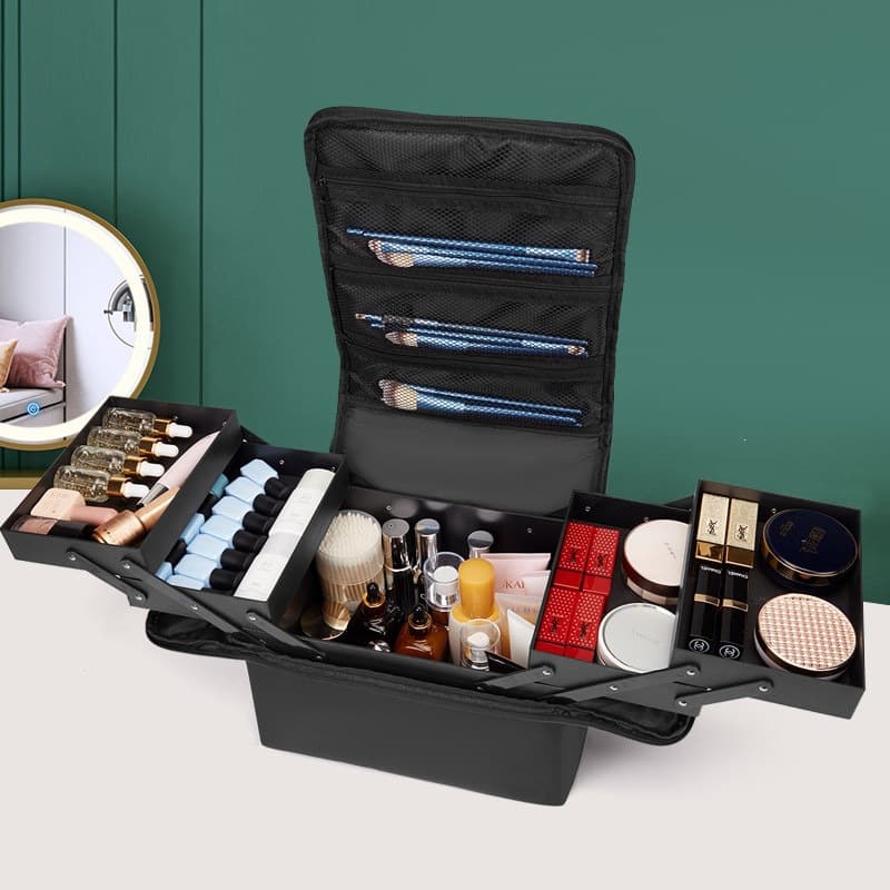 Professional Waterproof Cosmetic Bag Storage Organizer Simple Portable Nail Tattoo Makeup Artist Toolbox