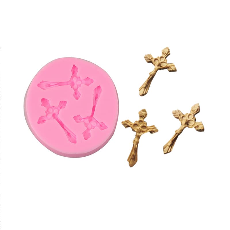 Fondant Cake Mold Cross Cake Mold Liquid Silicone Mold Cake Baking Tool Chocolate Mold